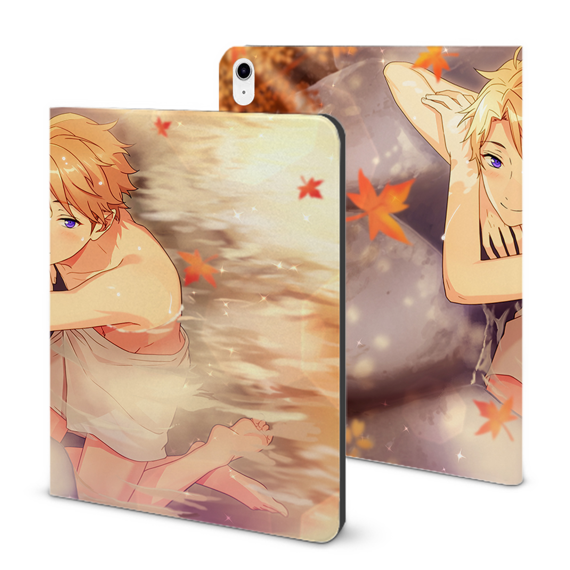 （画像用） あんさんぶるスターズ! Ensemble Stars IPad ケース ブック型 PUレザー TPU 耐衝撃 軽量 薄型 ペン収納なし 全面保護 IPad 各モデル対応
